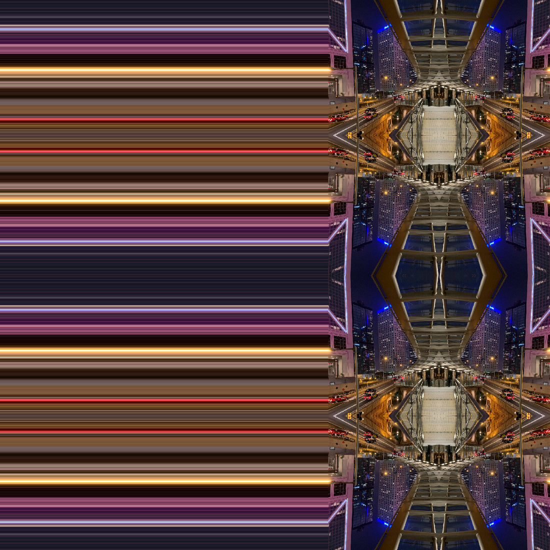 The visual elements in combination.