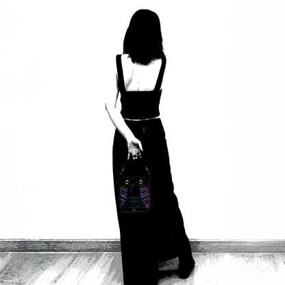 Silk Leather Symphony - Bucket Bag (真絲水桶包)