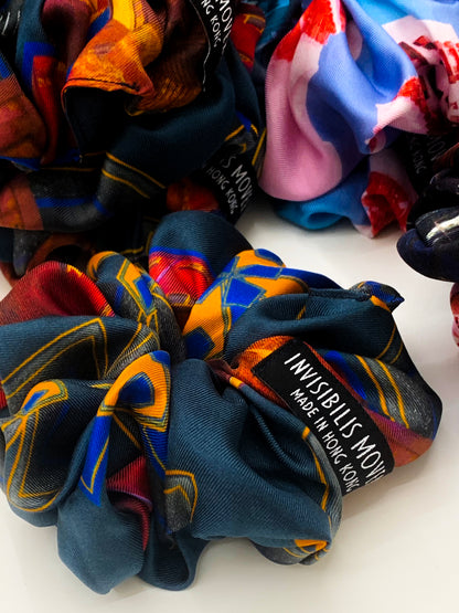 Invisibilis Moveré Premium silk scrunchie - Size Medium - Made in Hong Kong - 真絲髮圈 - 香港製造