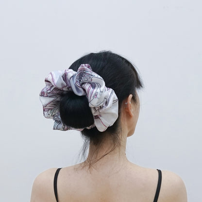 Invisibilis Moveré Premium statement silk scrunchie - Size Ultra Large - Made in Hong Kong  - 真絲髮圈 - 香港製造